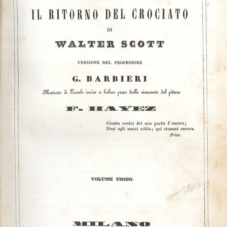 Scott Walter : Romanzi storici di Walter Scott. - Asta Manoscritti,  Incunaboli, Autografi e Libri a stampa - Libreria
